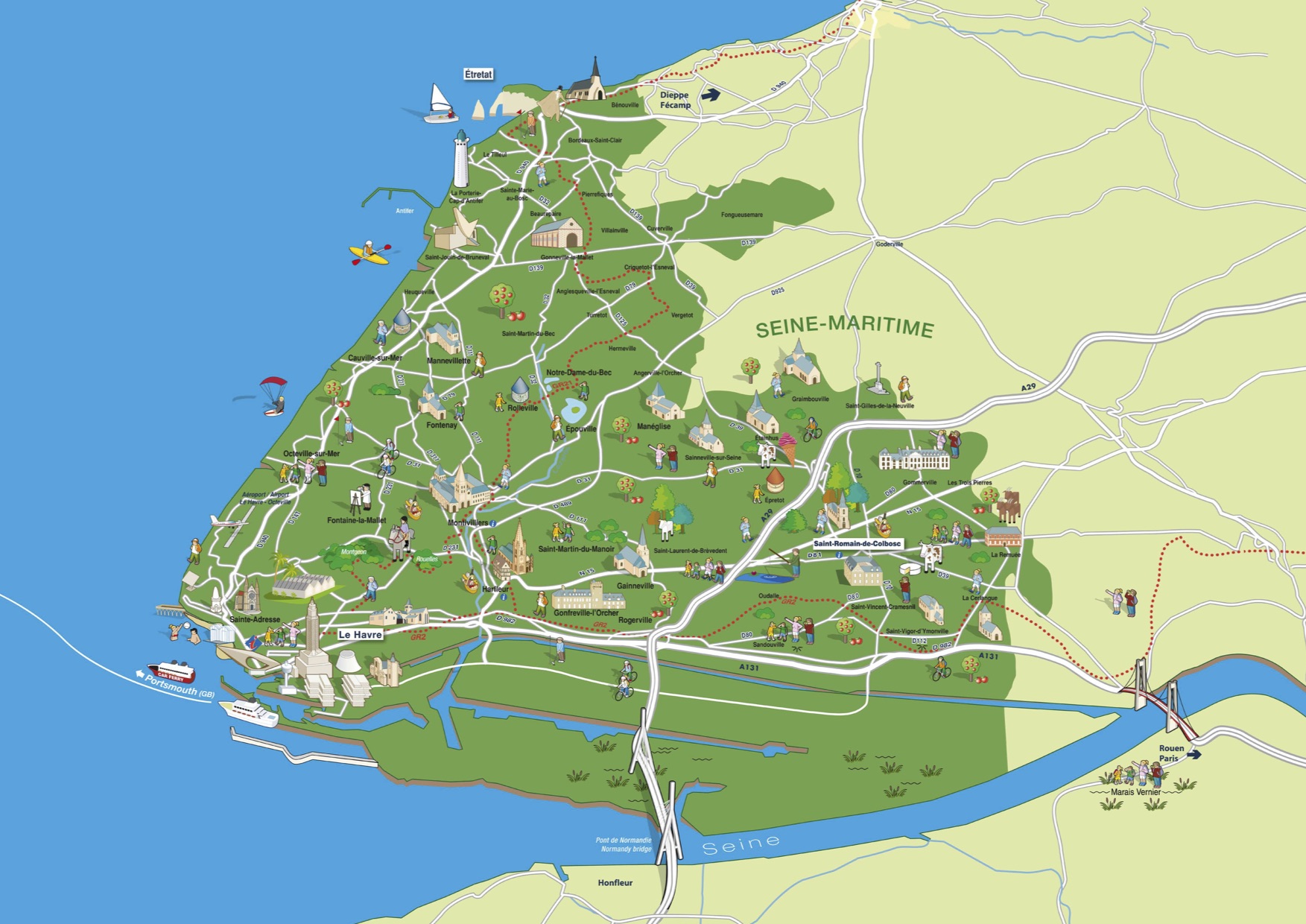 Carte Le Havre - Seine métropole