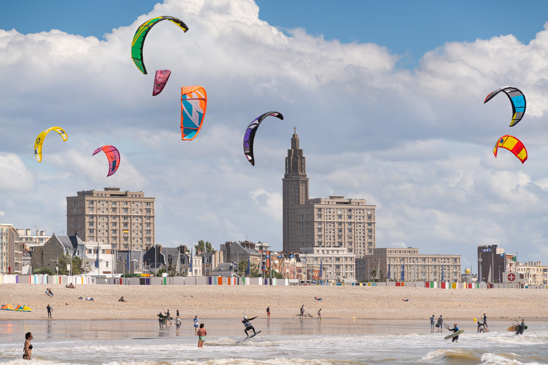 Kitesurf plage du Havre ©Alexandre Rety